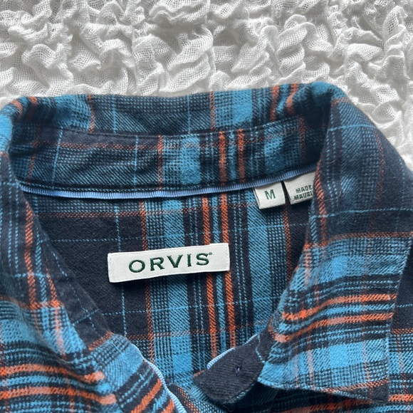Womens Orvis cotton flannel shirt size Medium - Picture 2 of 4